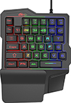 Игровой клавиатурный блок Ritmix с подсветкой RKB-209 BL Gaming системный блок джаст gaming