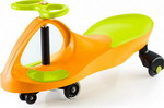 Машинка детская с полиуретановыми колесами Bradex «БИБИКАР» салатово-оранжевая DE 0058