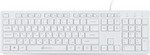 Клавиатура Oklick 500M белый USB slim Multimedia клавиатура a4tech fstyler fx61 usb slim multimedia led grey white
