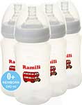 Набор из 4-х противоколиковых бутылочек Ramili Baby 240MLX4 240 мл. x4 0+ слабый поток