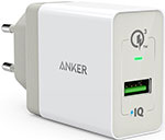 

Сетевое зарядное устройство ANKER PowerPort+ 1 with QC3.0 & PowerIQ белый