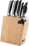 Набор из 5 кухонных ножей, ножниц и блока для ножей с ножеточкой Nadoba URSA 722616