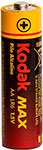 Батарейка Kodak MAX LR6 30952799 батарейка kodak ааа супер r03 4 bl солевые