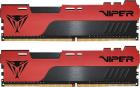 

Оперативная память Patriot Memory DDR4 16GB (2x8GB) 2666MHz Viper Elite (PVE2416G266C6K), Черный/красный