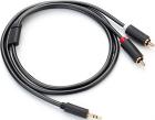 

Аудиокабель Ugreen AV102 (10510) 3.5mm Male to 2 RCA Male Audio Cable, длина 2 м., серый