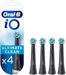 Насадки для зубной щетки Oral-B iO Ultimate Clean Black, черные, 4 шт., для электрических щеток iO