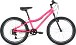 фото Велосипед altair mtb ht 24 1.0 (24'' 6 ск. рост 12'') 2020-2021 розовый/серый rbkt11n46005