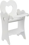 фото Кукольный стульчик для кормления paremo мини цвет: белый