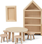фото Набор деревянной мебели lundby для домика сделай сам столовая