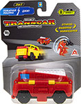 Машинка  1 Toy Transcar Double: Пожарная машина – Джип, 8 см, блистер машинка 1 toy transcar double патрульная машина – спорткар 8 см блистер