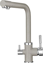 Кухонный смеситель Granula GR-2015 с краном для питьевой воды базальт кухонный смеситель granula gr 2088 невысокий с краном для питьевой воды арктик