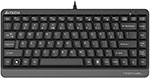 Клавиатура A4Tech Fstyler FKS11 черный/серый проводная клавиатура ritmix плоская rkb 400 grey