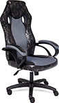 Игровое компьютерное кресло Tetchair RACER GT MILITARY, кож/зам/ткань, серый/серый, TW 12 (13530)
