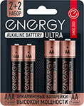 Батарейки алкалиновые Energy Ultra LR6+LR03/4B (АА+ААА) 4 шт.