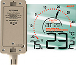 Термометр-гигрометр с дисплеем RST RST01088 шампань/прозрачный