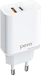 СЗУ Pero TC05  PD  18W + USB-A Fast Charge  белый - фото 1