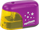 Точилка электрическая Юнландия Stars, питание от 4 батареек АА, корпус фиолетовый, 228425 электрическая точилка risam kitchen