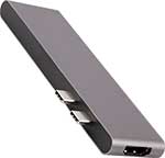 Адаптер  Barn&Hollis Type-C 7 in 1 для MacBook, серый сетевой адаптер satechi gan 165w type c 4 port серый st uc165gm eu