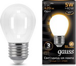 

Лампа GAUSS LED Filament Шар OPAL E14 5W 420lm 2700K 105201105 Упаковка 10шт