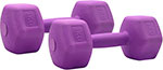 Гантели для фитнеса Sport Elite H-203 3 кг (2 штуки), фиолетовый гантели для фитнеса sport elite h 203 3 кг 2 штуки фиолетовый