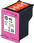Картридж струйный HP (CZ638AE) для DeskJet Ink Advantage 2020hc/2520hc, №46, цветной, оригинальный ресурс 750 страниц