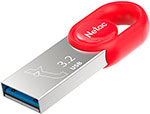 Флеш-накопитель Netac UM2, USB 3.2, 64 Gb, red, (NT03UM2N-064G-32RE) флеш диск netac 128gb um2 nt03um2n 128g 32re usb3 2 серебристый красный