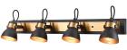 

Спот Vele Luce Vulcano (VL6544W04), Черный/золотой
