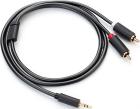 Аудиокабель Ugreen AV102 (10511) 3.5mm Male to 2RCA Male Audio Cable, длина 1, 5 м., серый