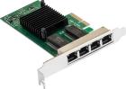 

Сетевой адаптер ExeGate EXE-I350-T4V2 (EX292508RUS), Серебристый