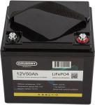 

Литиевый тяговый аккумулятор Gelbert LiFePO4, 12V/50Ah/50A/600Wh (6-GFM-38), Черный