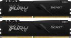 Оперативная память Kingston DDR4 16GB (2x8GB) 3200MHz FURY Beast Black (KF432C16BBK2/16WP)