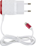 Сетевое зарядное устройство Red Line 2 USB и 8pin для Apple (модель NC-2.1AC)  2.1A  красный