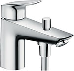 фото Смеситель на борт ванны hansgrohe logis на 1 отв. ''monotrou'' с переключателем 71 312 000