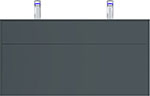 фото База под раковину am.pm inspire v2.0 подвесная 120 см 3 ящика push-to-open графит матовый (m50afhx1203gm)