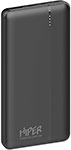 Внешний аккумулятор Hiper MX PRO 10000 10000mAh 3A QC PD 2xUSB черный (MX PRO 10000 BLACK) - фото 1