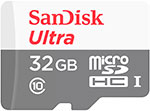 Карта памяти Sandisk Ultra [microSDHC U1 32 Gb 100 Mb/s]