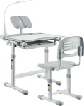 Комплект парта + стул трансформеры FunDesk Bellissima Grey fundesk комплект парта sentire grey кресло mente grey с подлокотниками