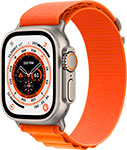 

Умные часы Apple Watch 8 Ultra GPS+CellularТитановый корпус спортивный ремешок цвета апедльсиновые Альпы 49 мм Medium (MQEU3LL/A)