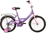 Велосипед Novatrack 18 VECTOR фиолетовый защита А-тип тормоз нож. крылья и багажник хром. 183VECTOR.LC22
