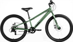 Велосипед Forward SPIKE 24 D (24 7 ск. рост. 11) 2023 зеленый/черный IB3F47133XGNXBK