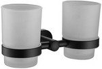 Стакан с держателем Belz двойной B901/черный (B90108) стакан керамический с настенным держателем savol 68b s 06858b