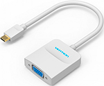 

Мультимедиа конвертер Vention USB Type C M/VGA 15 F белый