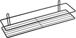 Полка Fixsen прямая одноэтажная, черная (FX-730B-1)