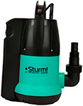 Насос дренажный Sturm 250 Вт, частицы до 5 мм, 116 л/мин, 7 м, встроенный поплавок (WP97025BF)