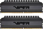 Оперативная память Patriot Memory DDR4 16GB (2x8GB) 4000MHz Viper 4 Blackout (PVB416G400C9K) оперативная память patriot memory ddr4 16gb 2x8gb 3600mhz viper elite pve2416g360c0k