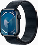 Смарт-часы Apple Watch Series 9, A2980, 45 мм, OLED, темная ночь, Sport Loop, 145-220 мм (MR9A3ZP/A)