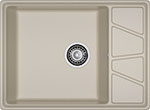 Кухонная мойка GranFest VERTEX 680L, 1-чаша+крыло 680х500 мм, топаз (V-680L топаз) кухонная мойка granfest quadro 650l 1 чаша крыло 650 500 мм q 650l топаз