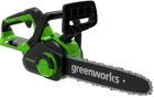 Цепная пила Greenworks G24CS25, 24V (25см), c 1хАКБ 8Ач и ЗУ (2007707UH), зеленый