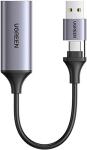 Устройство-USB Ugreen CM489, для захвата видео с разрешением 1080P, серый космос (40189)
