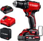 

Дрель-шуруповерт бесщеточная Зубр 20 В, 65 Н·м, 2 АКБ LMS (2 А·ч), сумка (ДБ-65-22)